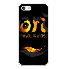 Чехол для iPhone 5/5S матовый с принтом Ori and the Will of the Wisps в Новосибирске, Силикон | Область печати: задняя сторона чехла, без боковых панелей | adventure | computer game | golden feather | ori | ori and the will of the wisps | spirit of the forest | дух леса | золотое перо | компьютерная игра | ори | ори и блуждающие огоньки | приключения