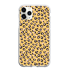 Чехол для iPhone 11 Pro матовый с принтом Желтый леопардовый принт в Новосибирске, Силикон |  | Тематика изображения на принте: желтый | леопардовый принт | паттерн | пятна | пятнистый | розовый | текстура