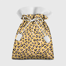 Подарочный 3D мешок с принтом Желтый леопардовый принт в Новосибирске, 100% полиэстер | Размер: 29*39 см | желтый | леопардовый принт | паттерн | пятна | пятнистый | розовый | текстура
