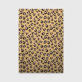 Обложка для автодокументов с принтом Желтый леопардовый принт в Новосибирске, натуральная кожа |  размер 19,9*13 см; внутри 4 больших “конверта” для документов и один маленький отдел — туда идеально встанут права | Тематика изображения на принте: желтый | леопардовый принт | паттерн | пятна | пятнистый | розовый | текстура