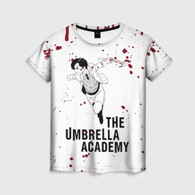 Женская футболка 3D с принтом Number 5 | The Umbrella Academy (Z) в Новосибирске, 100% полиэфир ( синтетическое хлопкоподобное полотно) | прямой крой, круглый вырез горловины, длина до линии бедер | 5 | dark horse comics | netflix | number 5 | the umbrella academy | umbrella | академия амбрелла | комикс | комильфо | номер 5 | реджинальд харгривз | харгривз | хэйзел