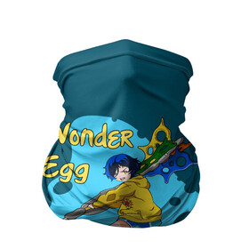Бандана-труба 3D с принтом Wonder Egg Priority в Новосибирске, 100% полиэстер, ткань с особыми свойствами — Activecool | плотность 150‒180 г/м2; хорошо тянется, но сохраняет форму | ai ooto | wonder egg | wonder egg priority | ай ото | аниме | персонажи | приоритет чудо яйца