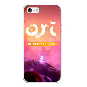 Чехол для iPhone 5/5S матовый с принтом Ori and the Will of the Wisps в Новосибирске, Силикон | Область печати: задняя сторона чехла, без боковых панелей | Тематика изображения на принте: adventure | ori | ori and the will of the wisps | pc game | pink sky | spirit of the forest | дух леса | компьютерная игра | ори | ори и блуждающие огоньки | приключения | розовое небо