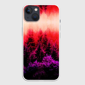 Чехол для iPhone 13 с принтом КРАСНАЯ ОСЕНЬ в Новосибирске,  |  | деревья | лес | листья | осень | отражение