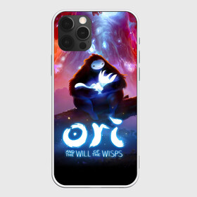 Чехол для iPhone 12 Pro с принтом Ori and the Will of the Wisps в Новосибирске, силикон | область печати: задняя сторона чехла, без боковых панелей | adventure | asleep | forest spirit | naru | night | ori and the will of the wisps | orient | pc game | volcanic eruption | дух леса | извержение вулкана | компьютерная игра | нару | ночь | ори | ори и блуждающие огоньки | приключения | спит