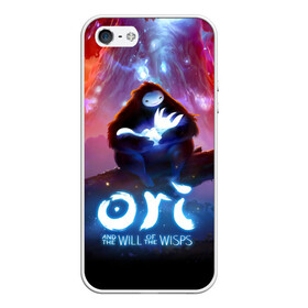 Чехол для iPhone 5/5S матовый с принтом Ori and the Will of the Wisps в Новосибирске, Силикон | Область печати: задняя сторона чехла, без боковых панелей | adventure | asleep | forest spirit | naru | night | ori and the will of the wisps | orient | pc game | volcanic eruption | дух леса | извержение вулкана | компьютерная игра | нару | ночь | ори | ори и блуждающие огоньки | приключения | спит