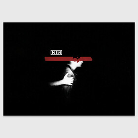 Поздравительная открытка с принтом Nine Inch Nails в Новосибирске, 100% бумага | плотность бумаги 280 г/м2, матовая, на обратной стороне линовка и место для марки
 | alternative | metall | music | nin | nine inch nails | rock | альтернатива | металл | музыка | найн ич нэилс | рок | трент резнор