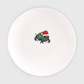 Тарелка с принтом Недовольная лягуха в Новый Год в Новосибирске, фарфор | диаметр - 210 мм
диаметр для нанесения принта - 120 мм | frog | иллюстрация | лягуха | лягушка | лягушка в колпаке санта клауса | лягушка в лампочках | недовольная лягушка | новогодний | новый год | праздничная лягушка | рисунок | черная дождевая лягушка