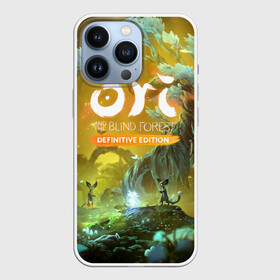 Чехол для iPhone 13 Pro с принтом Ori and the Will of the Wisps в Новосибирске,  |  | adventure | forest spirit | night | ori | ori and the will of the wisps | pc game | shimmer | tree | дерево | дух леса | компьютерная игра | мерцание | ночь | ори | ори и блуждающие огоньки | приключения