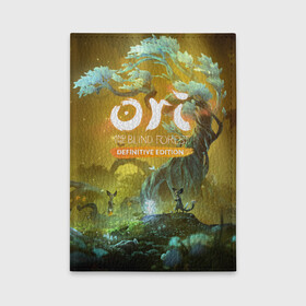 Обложка для автодокументов с принтом Ori and the Will of the Wisps в Новосибирске, натуральная кожа |  размер 19,9*13 см; внутри 4 больших “конверта” для документов и один маленький отдел — туда идеально встанут права | Тематика изображения на принте: adventure | forest spirit | night | ori | ori and the will of the wisps | pc game | shimmer | tree | дерево | дух леса | компьютерная игра | мерцание | ночь | ори | ори и блуждающие огоньки | приключения