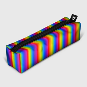 Пенал школьный 3D с принтом Color gradient в Новосибирске, 100% полиэстер | плотная ткань, застежка на молнии | градиент | радуга | текстура | текстура градиента | трендовый градиент | тренды | цветной градиент