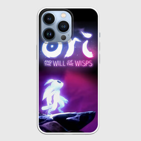 Чехол для iPhone 13 Pro с принтом Ori and the Will of the Wisps в Новосибирске,  |  | adventure | computer game | looks to the sky | ori | ori and the will of the wisps | spirit of the forest | в небо | дух леса | компьютерная игра | ори | ори и блуждающие огоньки | приключения | смотрит