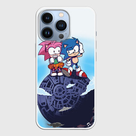 Чехол для iPhone 13 Pro с принтом SONIC | AMY ROSE (Z) в Новосибирске,  |  | amy rose | blaze the cat | hedgehog | sega | silver | sonic | speed sonic | быстрый ёж | ёж соник | метал соник | сега | сильвер | синий ёж | соник