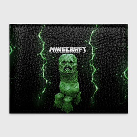 Обложка для студенческого билета с принтом CREEPER 3D | MINECRAFT 3D (Z) в Новосибирске, натуральная кожа | Размер: 11*8 см; Печать на всей внешней стороне | Тематика изображения на принте: block | creeper | cube | minecraft | minecraft nature | minecraft skin | minectaft skins | mobs | pixel | tnt | underground | блок | геометрия | крафт | крипер | кубики | майнкрафт | пиксели | тнт