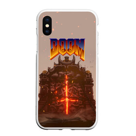 Чехол для iPhone XS Max матовый с принтом DOOM | ДУМ (Z) в Новосибирске, Силикон | Область печати: задняя сторона чехла, без боковых панелей | demons | devil | doom | doom eternal | doom slayer | doomguy | hell | slayer | ад | вега | демоны | дум | икона греха | какодемон | манкубус | солдат рока | элементаль боли