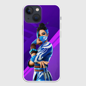 Чехол для iPhone 13 mini с принтом Fortnite Blue Jade в Новосибирске,  |  | art | blue jade | character | fortnite | game | skin | арт | игра | персонаж | синяя джейд | скин | фортнайт