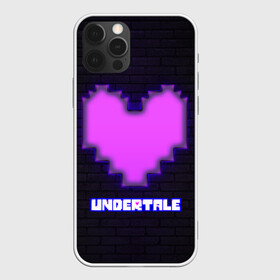 Чехол для iPhone 12 Pro с принтом UNDERTALE PURPLE HEART в Новосибирске, силикон | область печати: задняя сторона чехла, без боковых панелей | sans | undertale | андертале | андертейл | игра | подземная история | подземная сказка | санс | сердце | ундертале