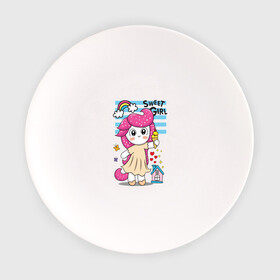 Тарелка с принтом Милая девочка пони  в Новосибирске, фарфор | диаметр - 210 мм
диаметр для нанесения принта - 120 мм | девочка | единорог | маленькая девочка | милашка | милая | пони