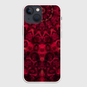 Чехол для iPhone 13 mini с принтом Модный абстрактный узор в Новосибирске,  |  | абстрактный | калейдоскоп | красный | молодежный | популярный | современный | темный