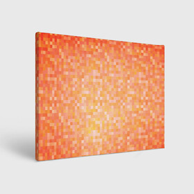 Холст прямоугольный с принтом Оранжевая пиксель абстракция в Новосибирске, 100% ПВХ |  | halloween | pixel art | абстракция | оранжевый | осенний | пиксели | пиксель арт | пиксельный | рыжий | хэллоуин