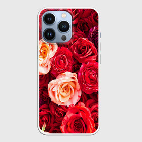 Чехол для iPhone 13 Pro с принтом Букет роз в Новосибирске,  |  | большие | букет | девушкам | красивые | пышные | розы | цветы | яркие