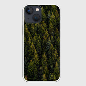 Чехол для iPhone 13 mini с принтом лес вечный в Новосибирске,  |  | вечный | военный | деревья | камуфляж | лес | охотник | патриот | природа | россия | свобода | сибирь | солдат | тайга