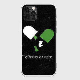 Чехол для iPhone 12 Pro с принтом Qweens gambit в Новосибирске, силикон | область печати: задняя сторона чехла, без боковых панелей | chess | serial | the queens gambit | аня тейлор джой | сериал | сериалы | ход королевы | шахматы | элизабет хармон