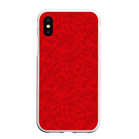 Чехол для iPhone XS Max матовый с принтом Ярко-красный мраморный узор в Новосибирске, Силикон | Область печати: задняя сторона чехла, без боковых панелей | Тематика изображения на принте: абстрактный | алый | камень | красный | красный мрамор | мрамор | мраморный узор | современный