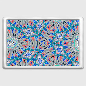 Магнит 45*70 с принтом Серо-синий абстрактный узор  в Новосибирске, Пластик | Размер: 78*52 мм; Размер печати: 70*45 | абстрактный | асимметричный | креативный | молодежный | серый | синий | современный