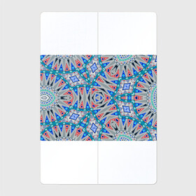 Магнитный плакат 2Х3 с принтом Серо-синий абстрактный узор  в Новосибирске, Полимерный материал с магнитным слоем | 6 деталей размером 9*9 см | абстрактный | асимметричный | креативный | молодежный | серый | синий | современный