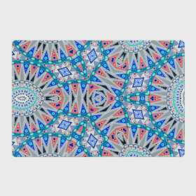 Магнитный плакат 3Х2 с принтом Серо-синий абстрактный узор  в Новосибирске, Полимерный материал с магнитным слоем | 6 деталей размером 9*9 см | абстрактный | асимметричный | креативный | молодежный | серый | синий | современный