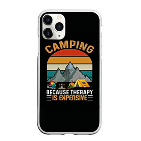 Чехол для iPhone 11 Pro Max матовый с принтом Camping в Новосибирске, Силикон |  | Тематика изображения на принте: camp | camping | retro | travel | винтаж | интроверт | кемпинг | отдых | отпуск | приключение | ретро | социопат | туризм | турист | туристические | юмор