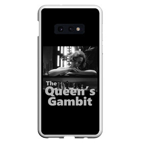 Чехол для Samsung S10E с принтом Sad Queen в Новосибирске, Силикон | Область печати: задняя сторона чехла, без боковых панелей | chess | serial | the queens gambit | аня тейлор джой | сериал | сериалы | ход королевы | шахматы | элизабет хармон