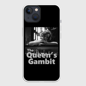 Чехол для iPhone 13 с принтом Sad Queen в Новосибирске,  |  | chess | serial | the queens gambit | аня тейлор джой | сериал | сериалы | ход королевы | шахматы | элизабет хармон