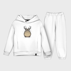 Детский костюм хлопок Oversize с принтом Totoro Deer в Новосибирске,  |  | Тематика изображения на принте: deer | ghibli | japan | nature | neigbor | neighbour | totoro | анимация | аниме | гибли | друг | животные | лес | милый | мир | миядзаки | мой сосед тоторо | мульт | мультфильм | олень | природа | сосед | тоторо | хаяо | хранитель