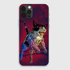 Чехол для iPhone 12 Pro Max с принтом CYBERCAT | КИБЕРКОТ (Z) в Новосибирске, Силикон |  | 2077 | cat | cats | cyber cat | meow | кибер кот | киберкот | кот | котик | котики | коты | кошка | кошки | красивая кошка | мяу