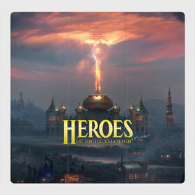 Магнитный плакат 3Х3 с принтом Heroes of Might and Magic | HoM (Z) в Новосибирске, Полимерный материал с магнитным слоем | 9 деталей размером 9*9 см | heroes | heroes of might and magic | hom | oldskull | герои | герои меча | герои меча и магии | олдскулл