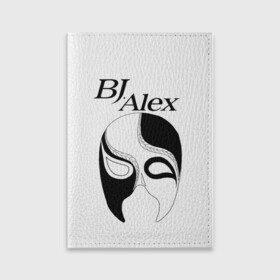 Обложка для паспорта матовая кожа с принтом Маска BJ Alex в Новосибирске, натуральная матовая кожа | размер 19,3 х 13,7 см; прозрачные пластиковые крепления | Тематика изображения на принте: alex | bj | bj alex | алекс | ан джи вон | аниме | дживон | маска | сенен ай | стример