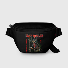 Поясная сумка 3D с принтом Iron Maiden, Senjutsu в Новосибирске, 100% полиэстер | плотная ткань, ремень с регулируемой длиной, внутри несколько карманов для мелочей, основное отделение и карман с обратной стороны сумки застегиваются на молнию | iron maiden | senjutsu | айрон мейден | группы | музыка | рок | самурпй | хеви метал | череп
