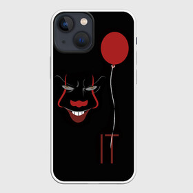Чехол для iPhone 13 mini с принтом Pennywise it в Новосибирске,  |  | Тематика изображения на принте: it | pennywise | клоун | красный шарик | оно | пеннивайз