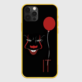 Чехол для iPhone 12 Pro с принтом Pennywise it в Новосибирске, силикон | область печати: задняя сторона чехла, без боковых панелей | Тематика изображения на принте: it | pennywise | клоун | красный шарик | оно | пеннивайз