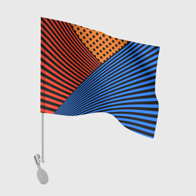 Флаг для автомобиля с принтом Комбинированный полосатый узор в Новосибирске, 100% полиэстер | Размер: 30*21 см | абстрактный | геометрический | звезды | комбинированный | косые полосы | молодежный | полосатый узор | полосы | популярный | современный