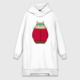 Платье-худи хлопок с принтом Totoro Cartman в Новосибирске,  |  | ghibli | japan | nature | neigbor | neighbour | totoro | анимация | аниме | гибли | друг | животные | лес | милый | мир | миядзаки | мой сосед тоторо | мульт | мультфильм | природа | сосед | тоторо | хаяо | хранитель | япония