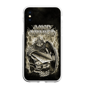 Чехол для iPhone XS Max матовый с принтом Amon Amarth в Новосибирске, Силикон | Область печати: задняя сторона чехла, без боковых панелей | amon amarth | metal | викинг метал | группы | дэт метал | метал | музыка | рок