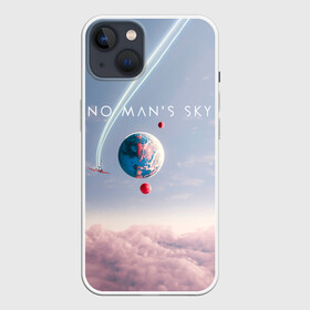 Чехол для iPhone 13 с принтом No mans sky в Новосибирске,  |  | game | games | no mans sky | no men sky | space | выжывалка | игра | игры | космические корабли | космический корабль | космос | ноу менс скай | планеты | путешествие | путешествия