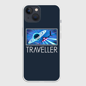 Чехол для iPhone 13 с принтом Traveller в Новосибирске,  |  | game | games | no mans sky | no men sky | space | выжывалка | игра | игры | космические корабли | космический корабль | космос | ноу менс скай | планеты | путешествие | путешествия