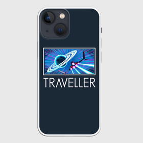 Чехол для iPhone 13 mini с принтом Traveller в Новосибирске,  |  | game | games | no mans sky | no men sky | space | выжывалка | игра | игры | космические корабли | космический корабль | космос | ноу менс скай | планеты | путешествие | путешествия