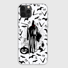 Чехол для iPhone 12 Pro Max с принтом Хэллоуин, Grim Reaper в Новосибирске, Силикон |  | bat | death | ghost | halloween | horror | spiderweb | вампиры | летучая мышь | летучие мыши | нечистая сила | нечисть | пауки | паутина | привидение | призрак | страшный | тыква | тьма | хеллоуин | хоррор | хэллоуин