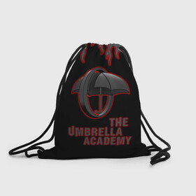 Рюкзак-мешок 3D с принтом The Umbrella Academy | Академи в Новосибирске, 100% полиэстер | плотность ткани — 200 г/м2, размер — 35 х 45 см; лямки — толстые шнурки, застежка на шнуровке, без карманов и подкладки | dark horse comics | the umbrella academy | umbrella | академия амбрелла | комикс | комильфо