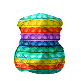 Бандана-труба 3D с принтом  ПОП ИТ ANTI-STRESS в Новосибирске, 100% полиэстер, ткань с особыми свойствами — Activecool | плотность 150‒180 г/м2; хорошо тянется, но сохраняет форму | pop it | popit | антистресс | игрушка | поп ит | попит | пузырчатая плёнка | пупырка | симпл димпл | симплдимпл
